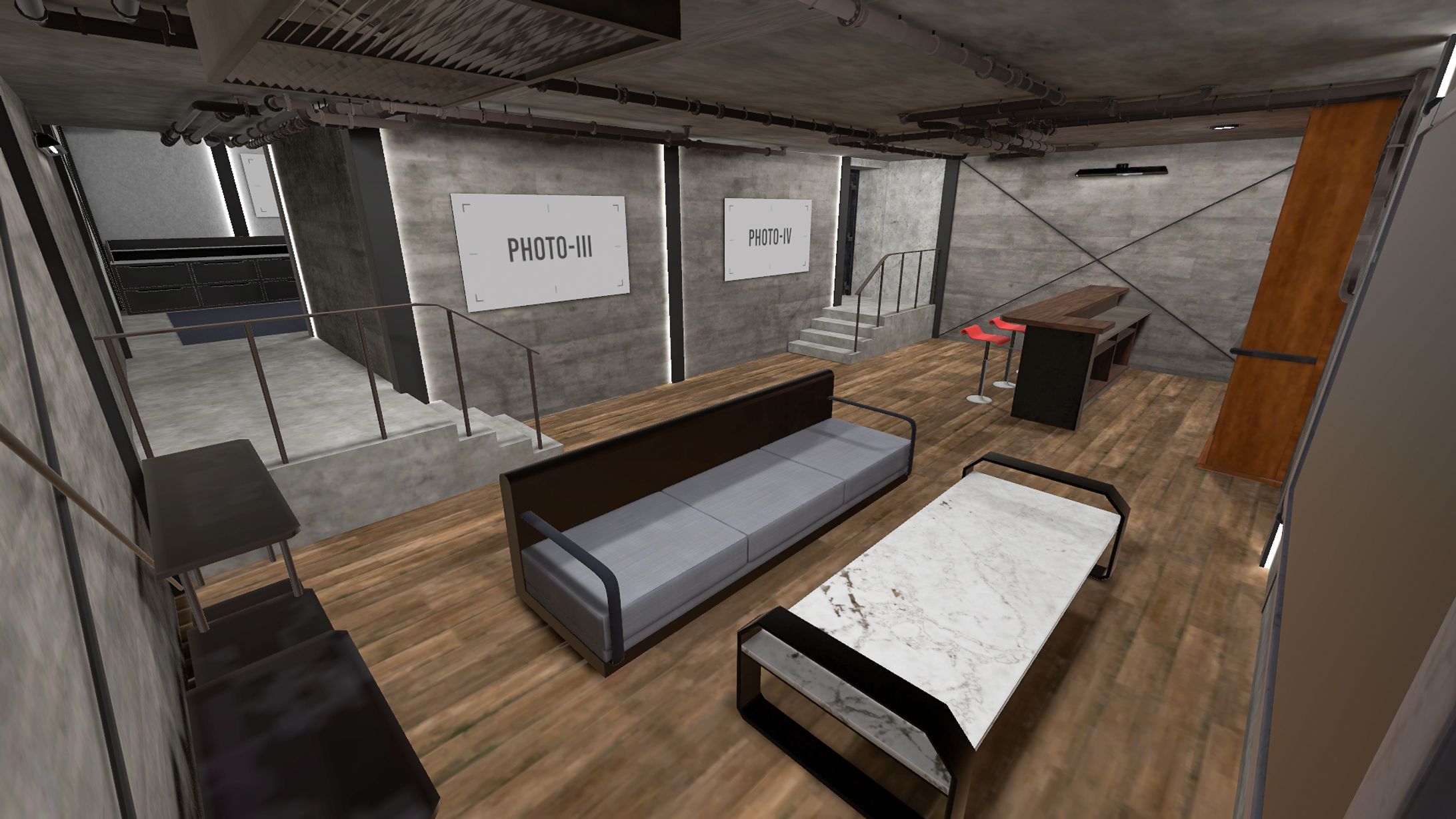 VRChat想定ワールド「Comfortable Base」-1