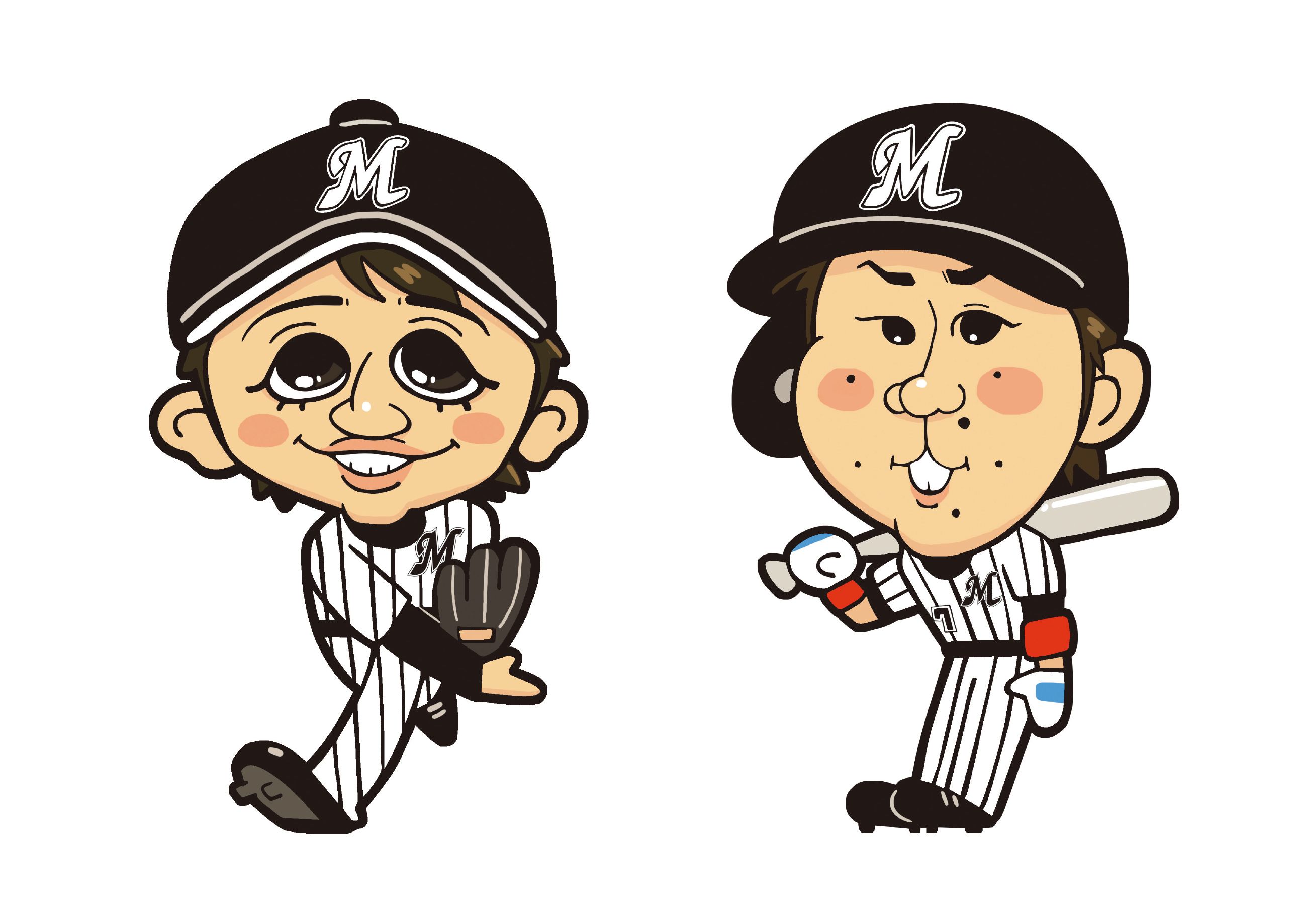 似顔絵オーダー　A3 野球　6名様 似顔絵オーダー A3 野球 6名様 - メルカリ