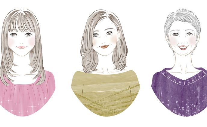 世代別女性イラスト