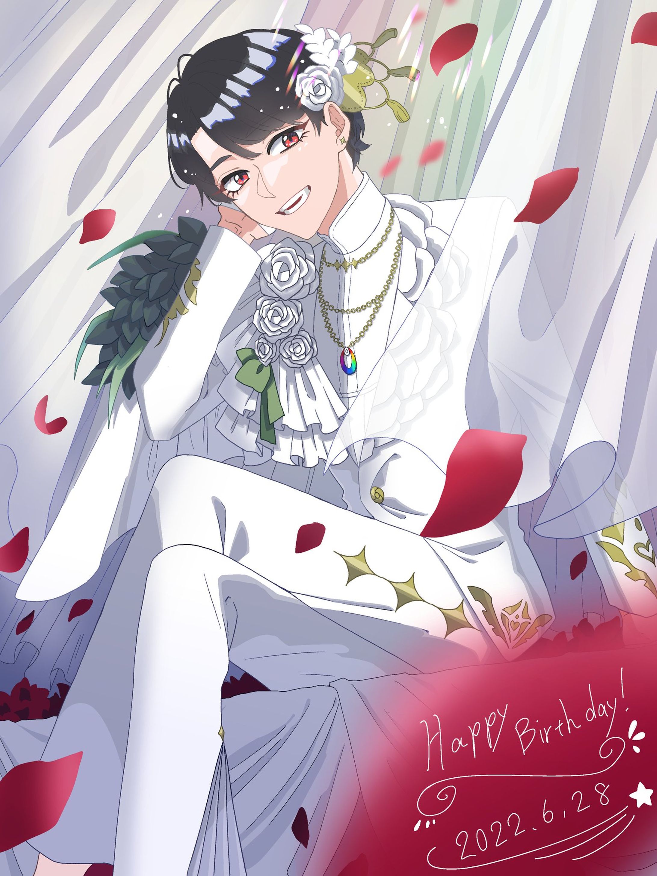 にじさんじ　夢追翔　誕生日イラスト-1