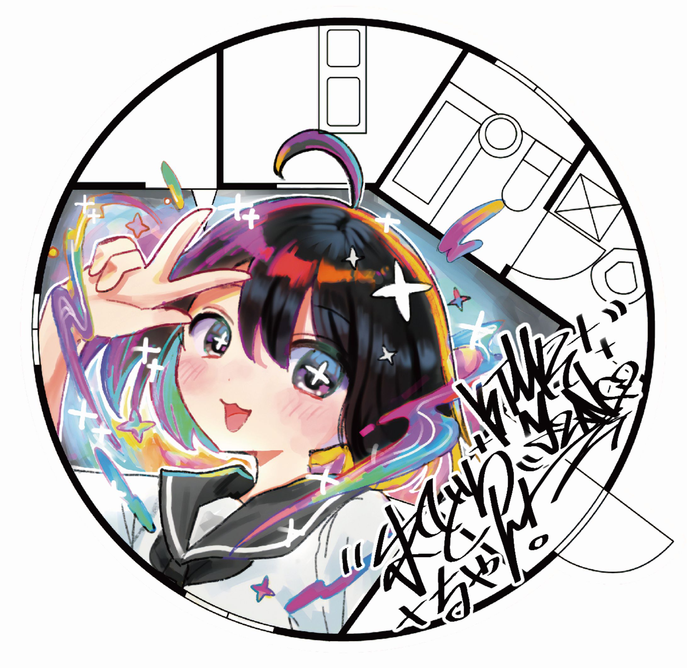 【コラボ】unmさんとのコラボステッカー-1