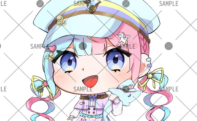 「眠流のよ」新衣装SDイラスト