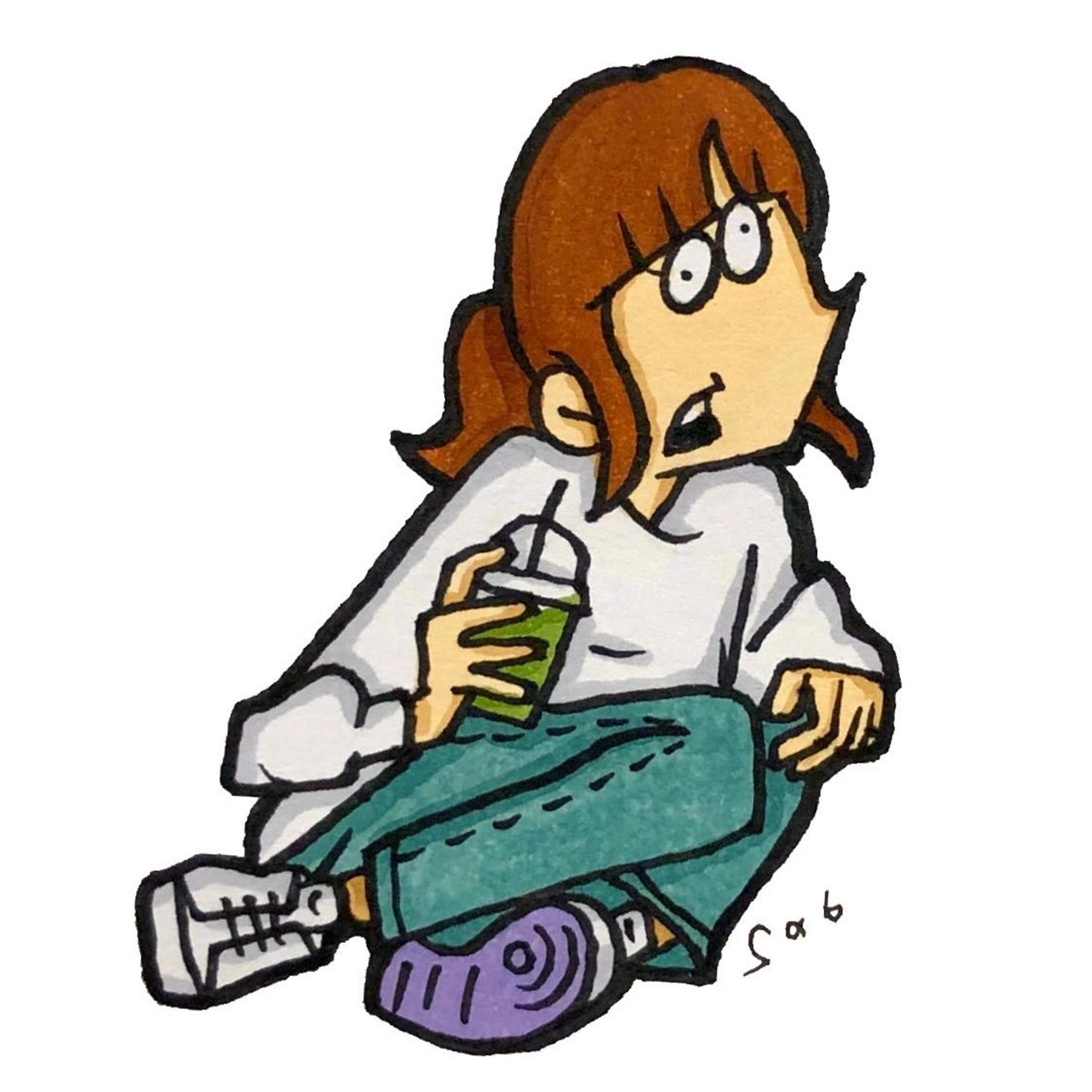 抹茶フラペチーノ。
#drawing #illustration #art #artwork #cartoon #starbucks #イラスト #落書き #イラストレーター #絵 #アート #カートゥーン #女の子イラスト #ガールズイラスト #スタバ #スターバックス-1