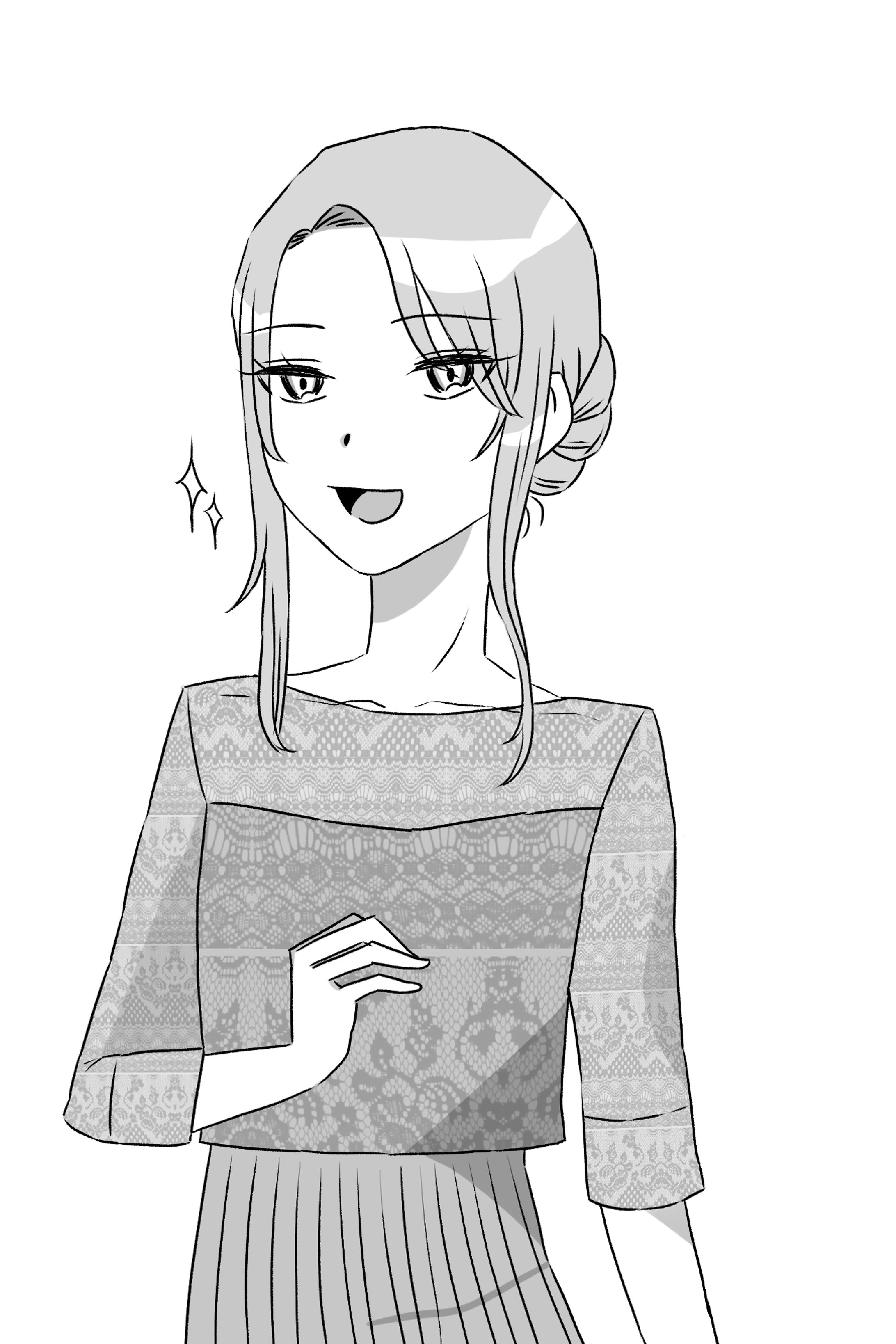 パーティードレスを着た女性-1