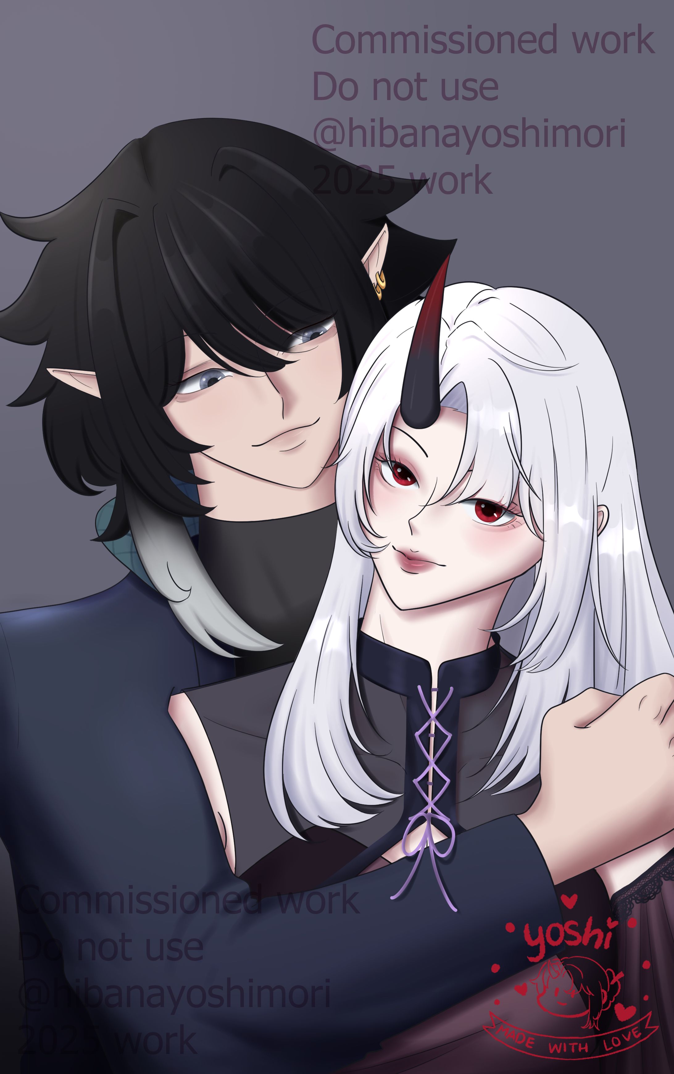 (Commission Work) Zeta Kamui and Yoshimori Hibana-1