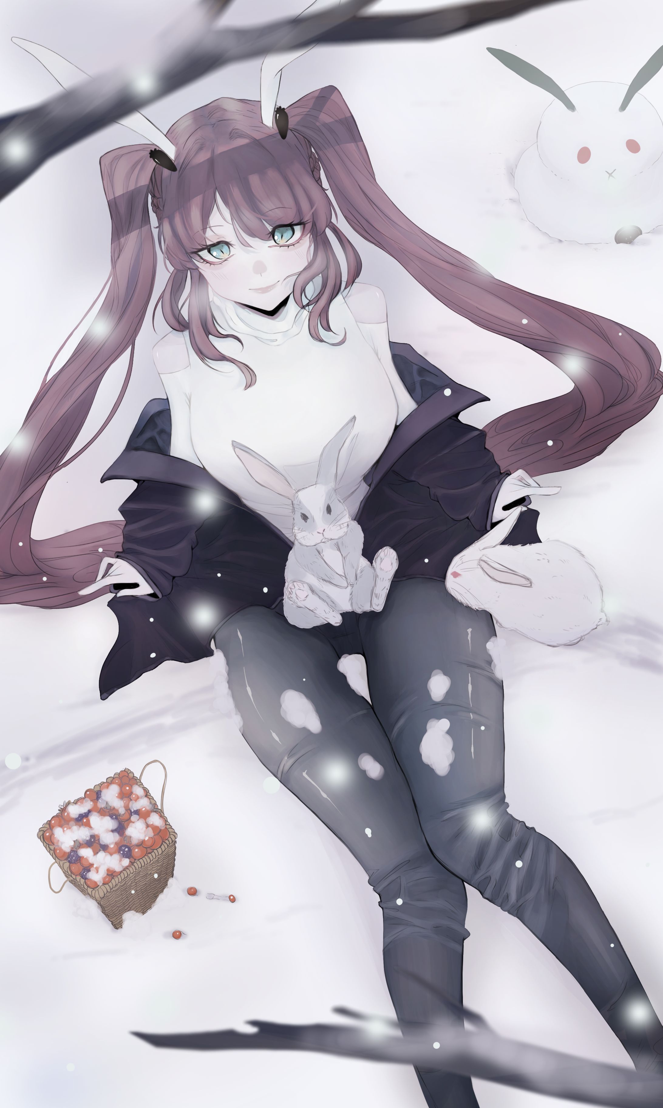 イラスト New Year Bunny Girl-1