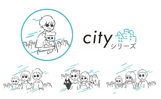 差し色１色で描くシンプルなイラスト