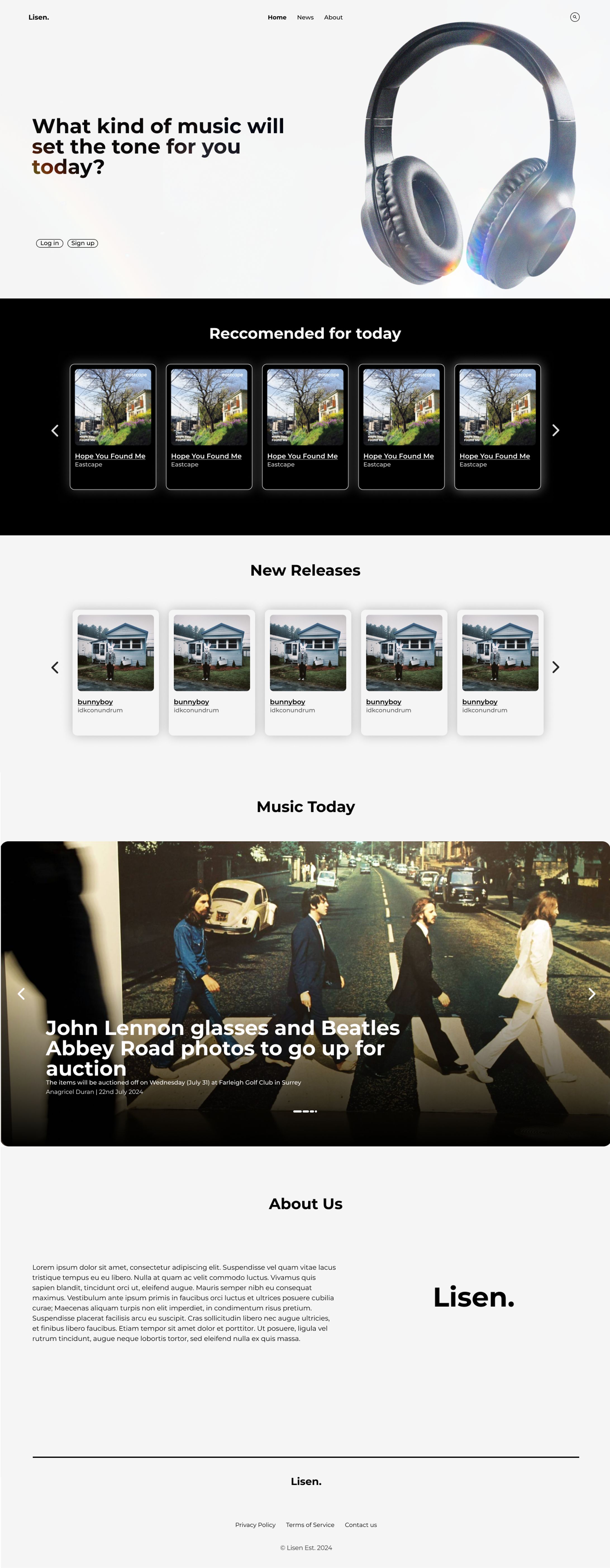 Lisen - Personal Website Design Project-1