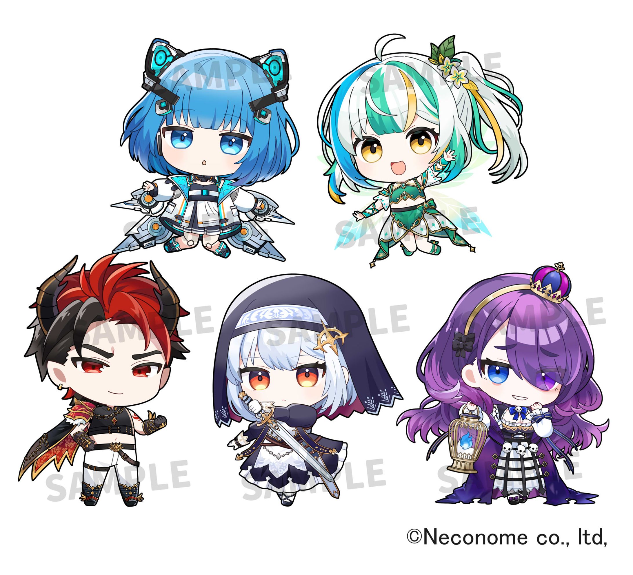 【お仕事】神託のメソロギア SDイラスト-1