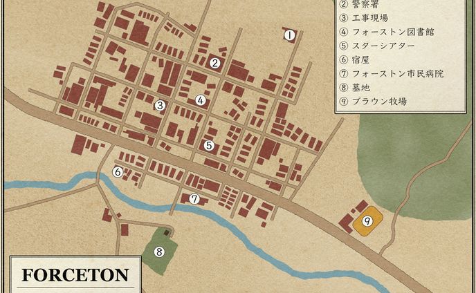 1950年代アメリカ・田舎町とログハウス