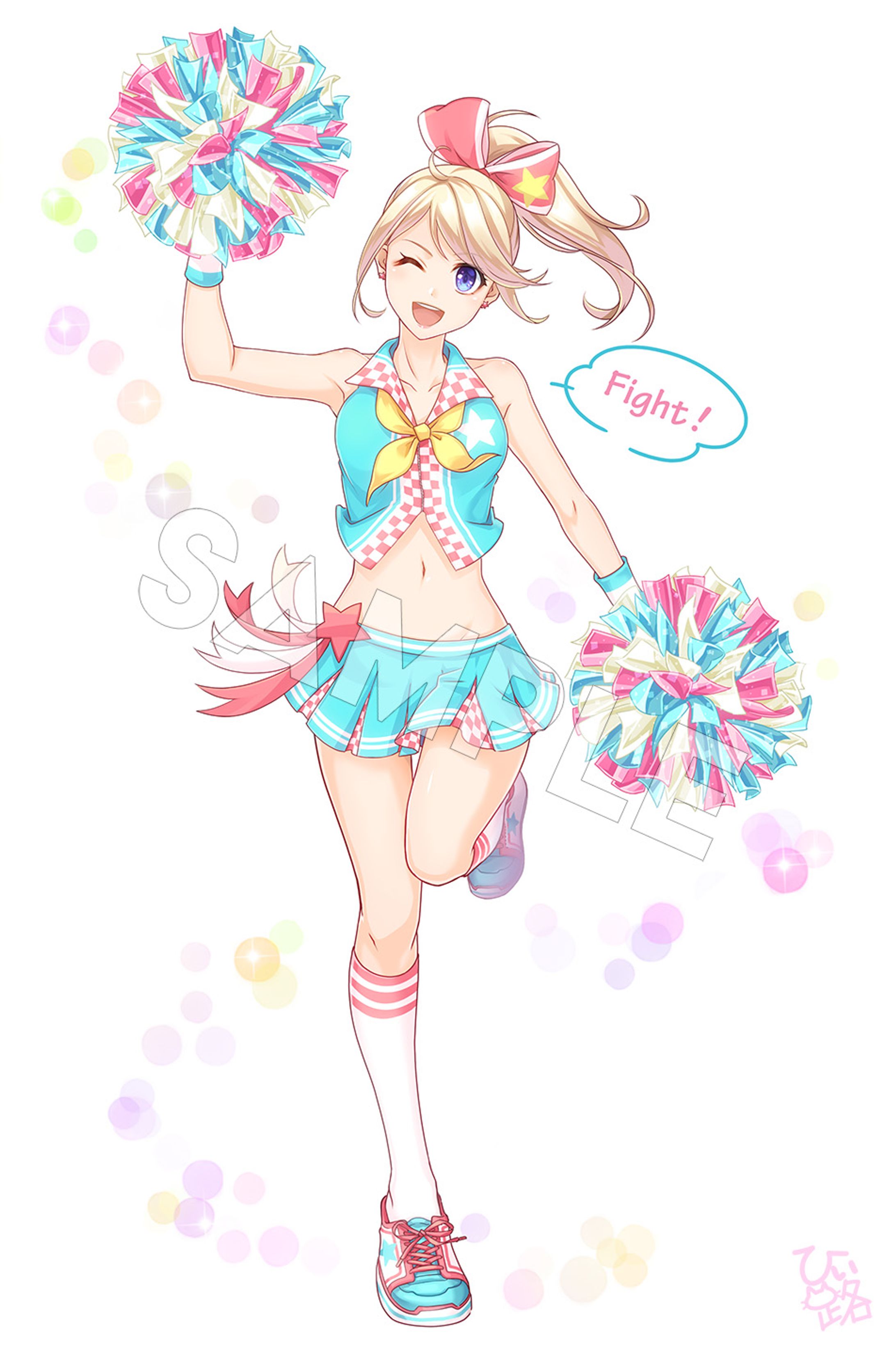 【オリジナルイラスト】_チアガール-1