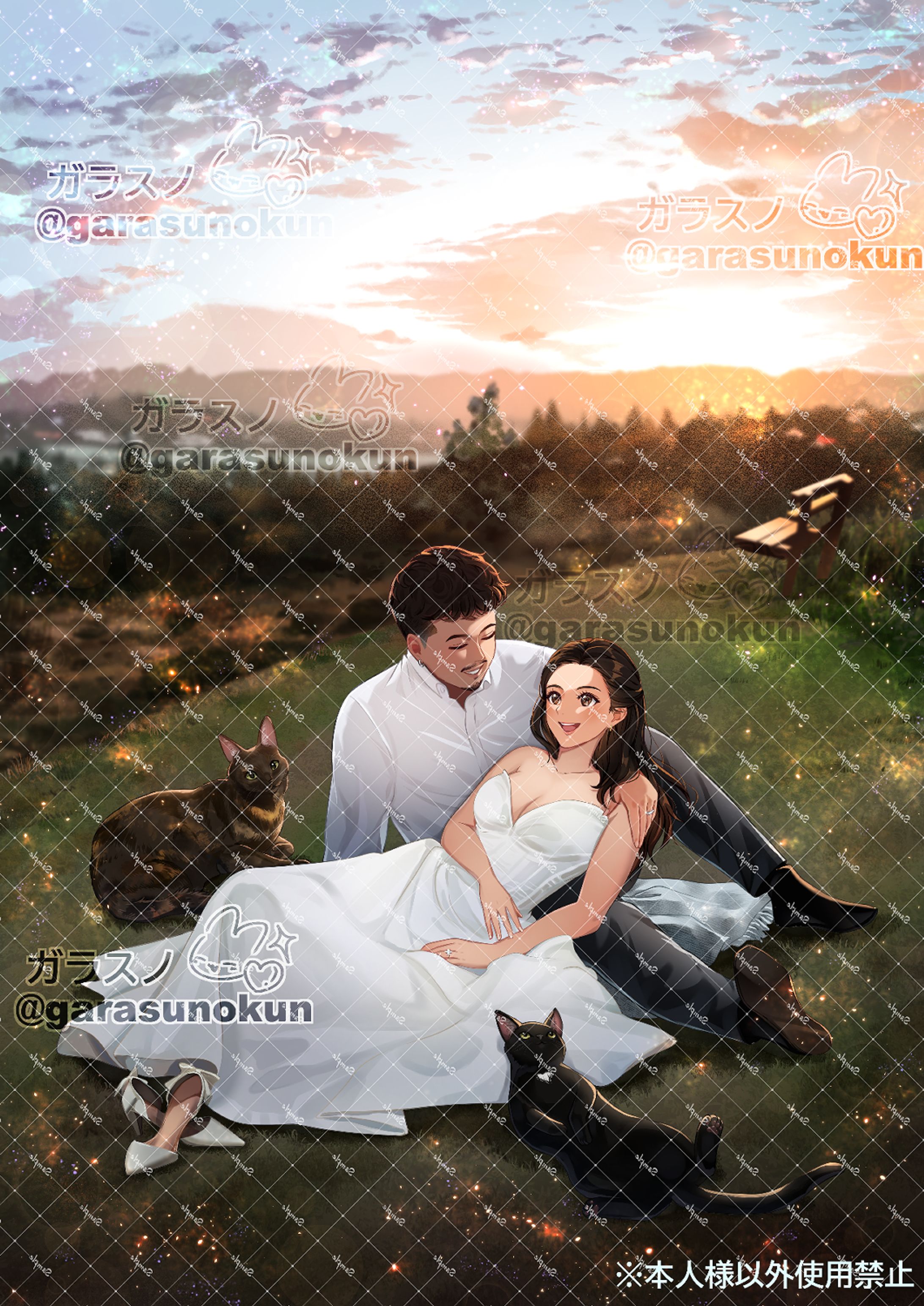 ウェディングボードのイラスト描かせていただきました！✨-1