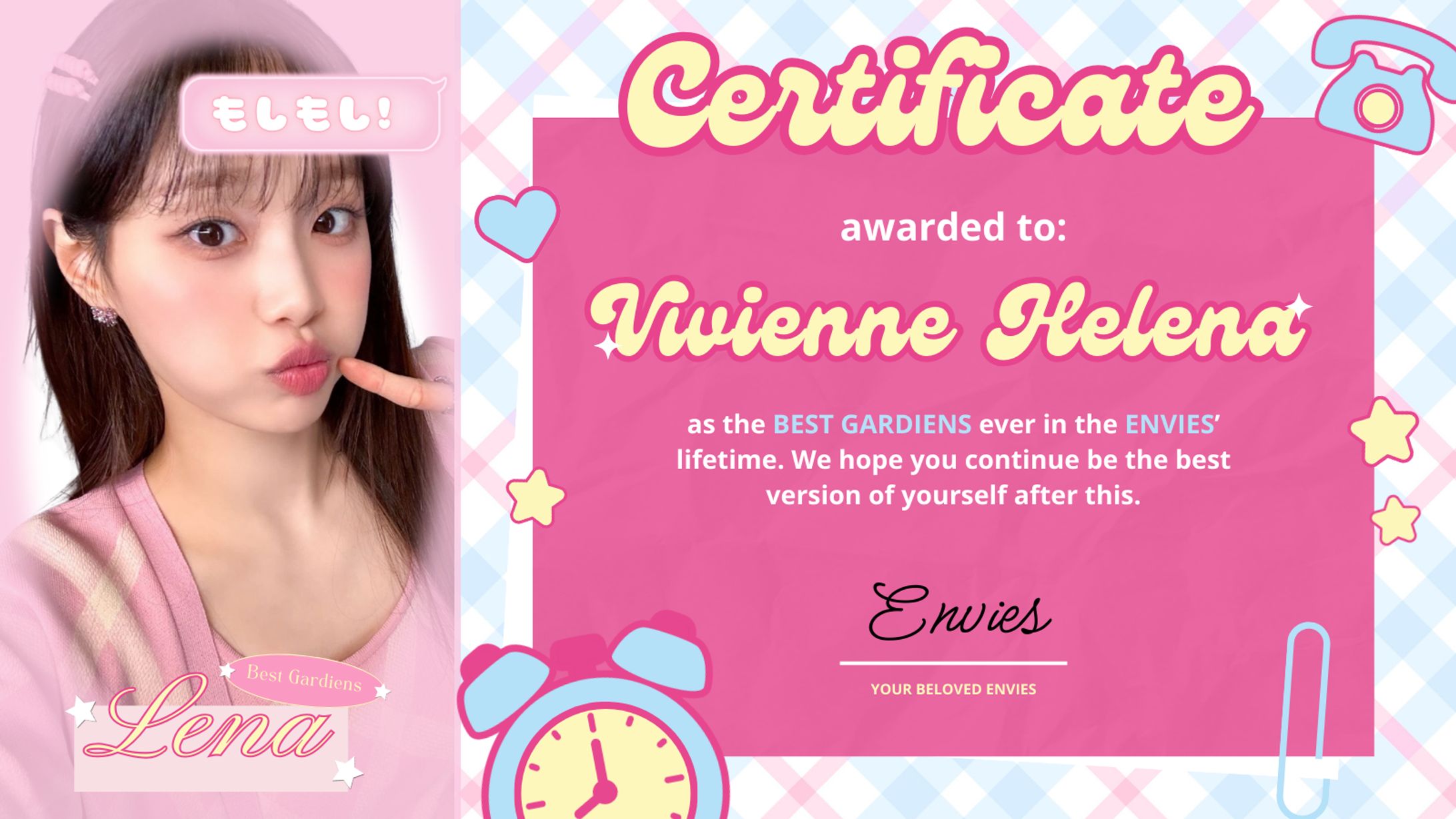 Certificate for Caretakers RP-1