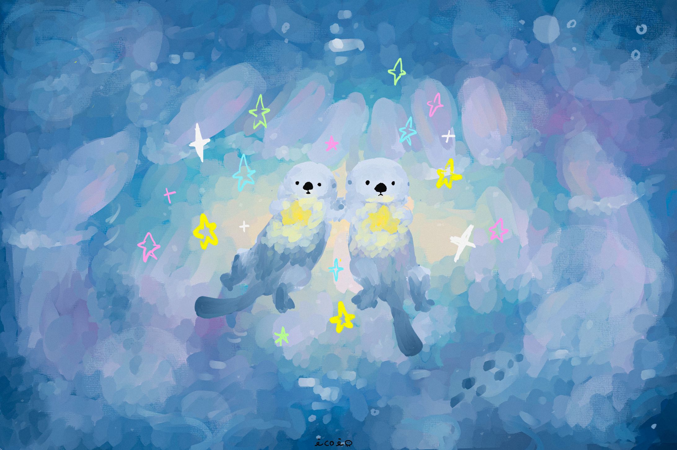 ラッコとバスタイム-1