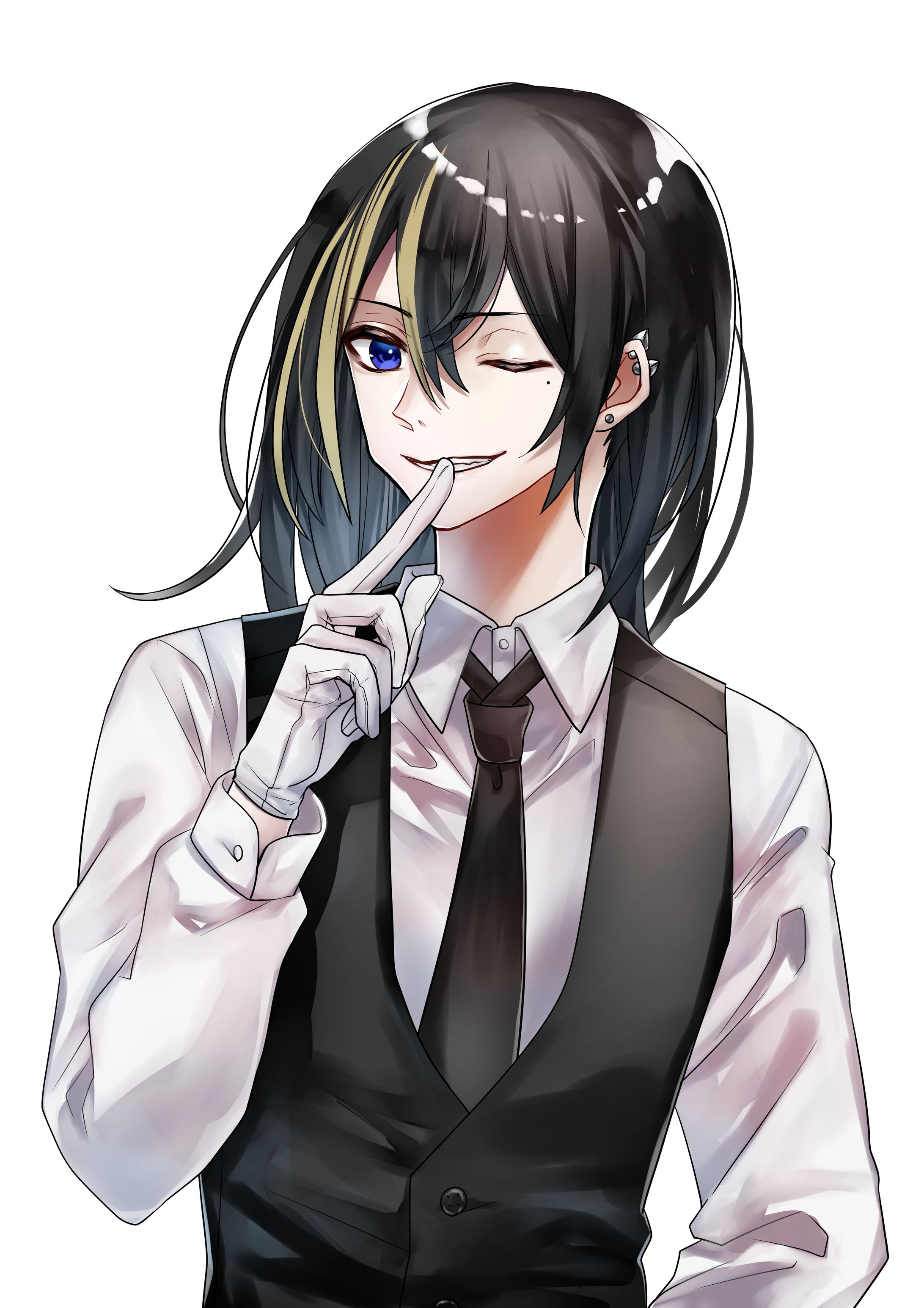 ウエストショット立ち絵（頼地アキ様）-1