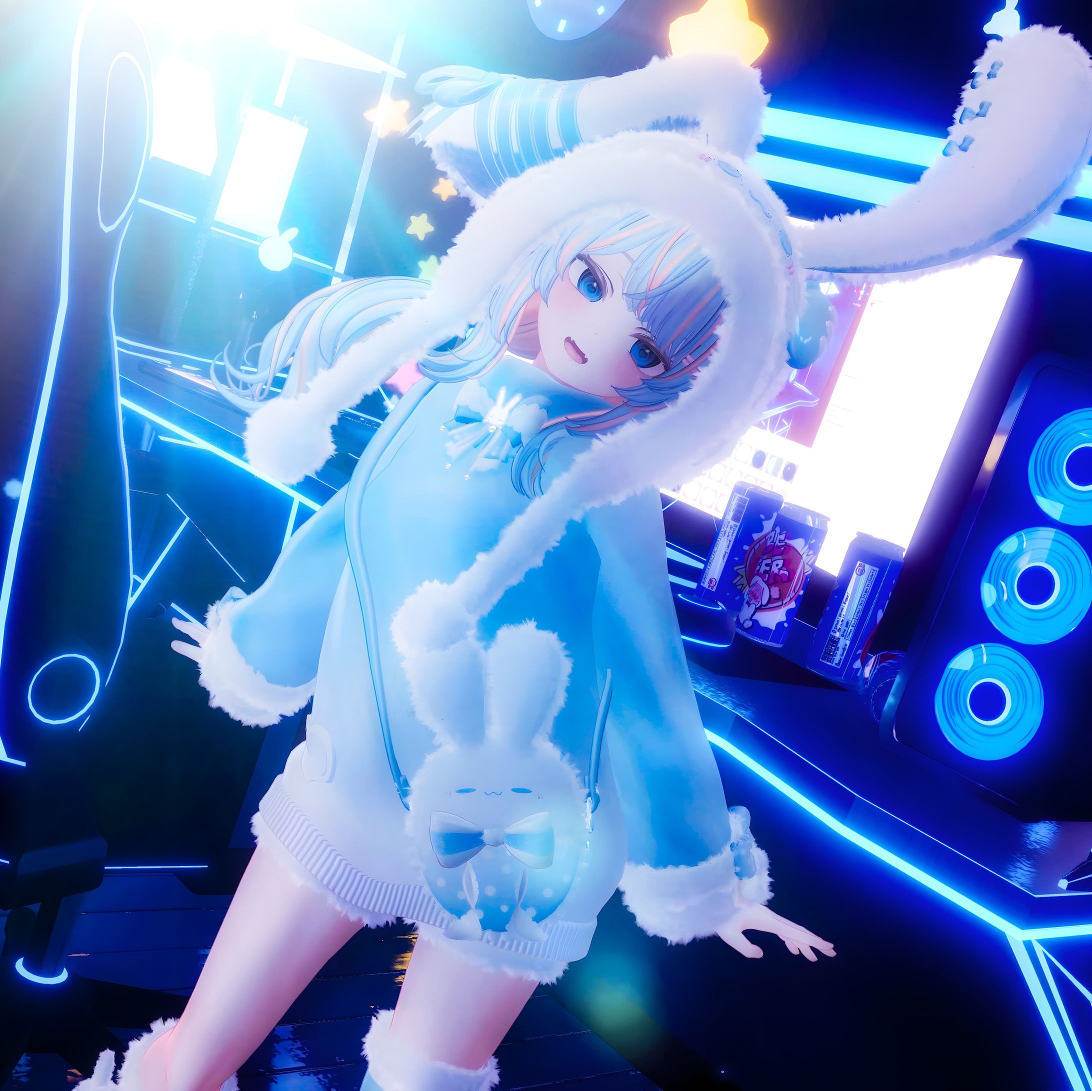 テスター・アンバサダー協力・写真提供　『387shop　ふわうさパーカー』-1