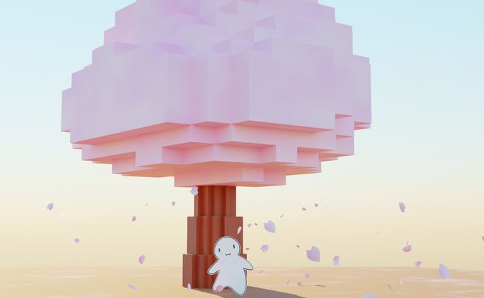 桜舞う