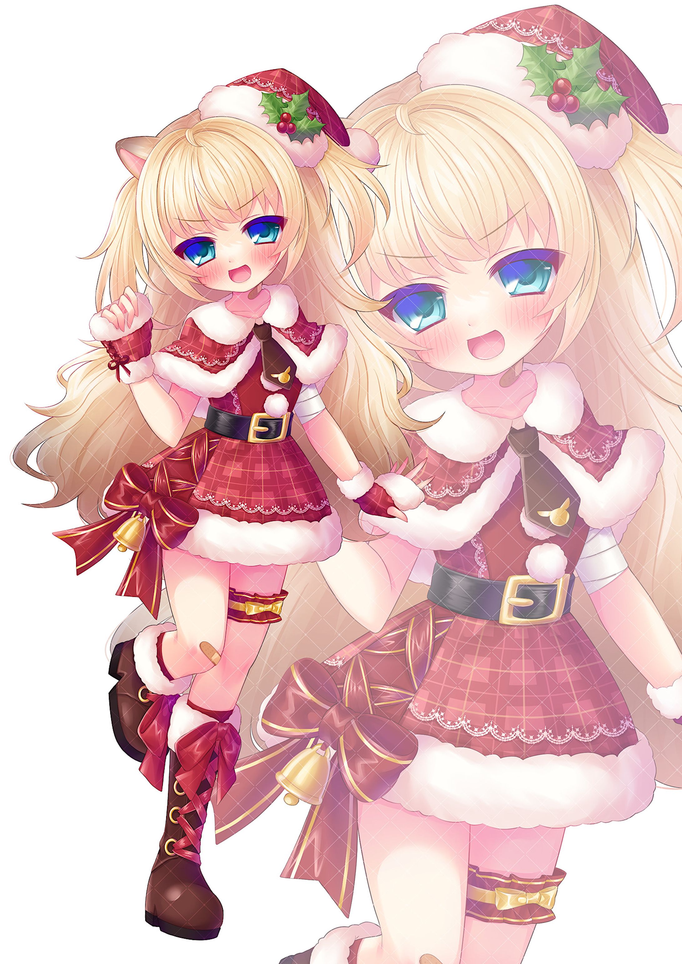IRIAMライバー鹿之フカ様クリスマスイラスト-1