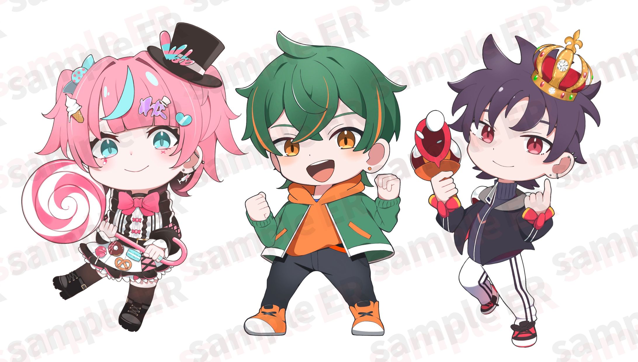 ブロスタ ER所属選手 Jene様/Wahochi様/Naipishu様 キャラクターデザイン＆立ち絵イラスト-1