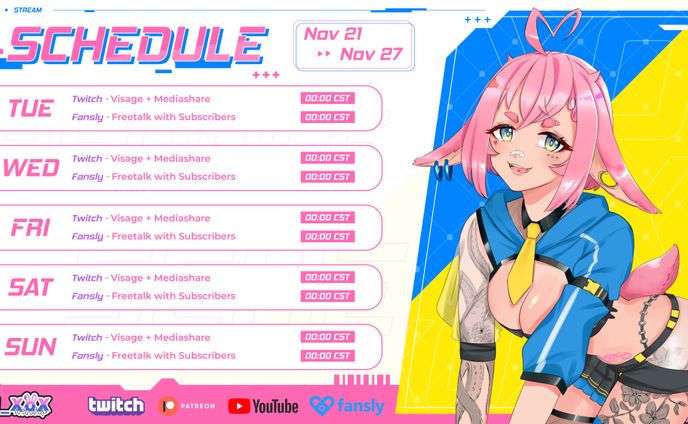 El_XoX Stream Schedule