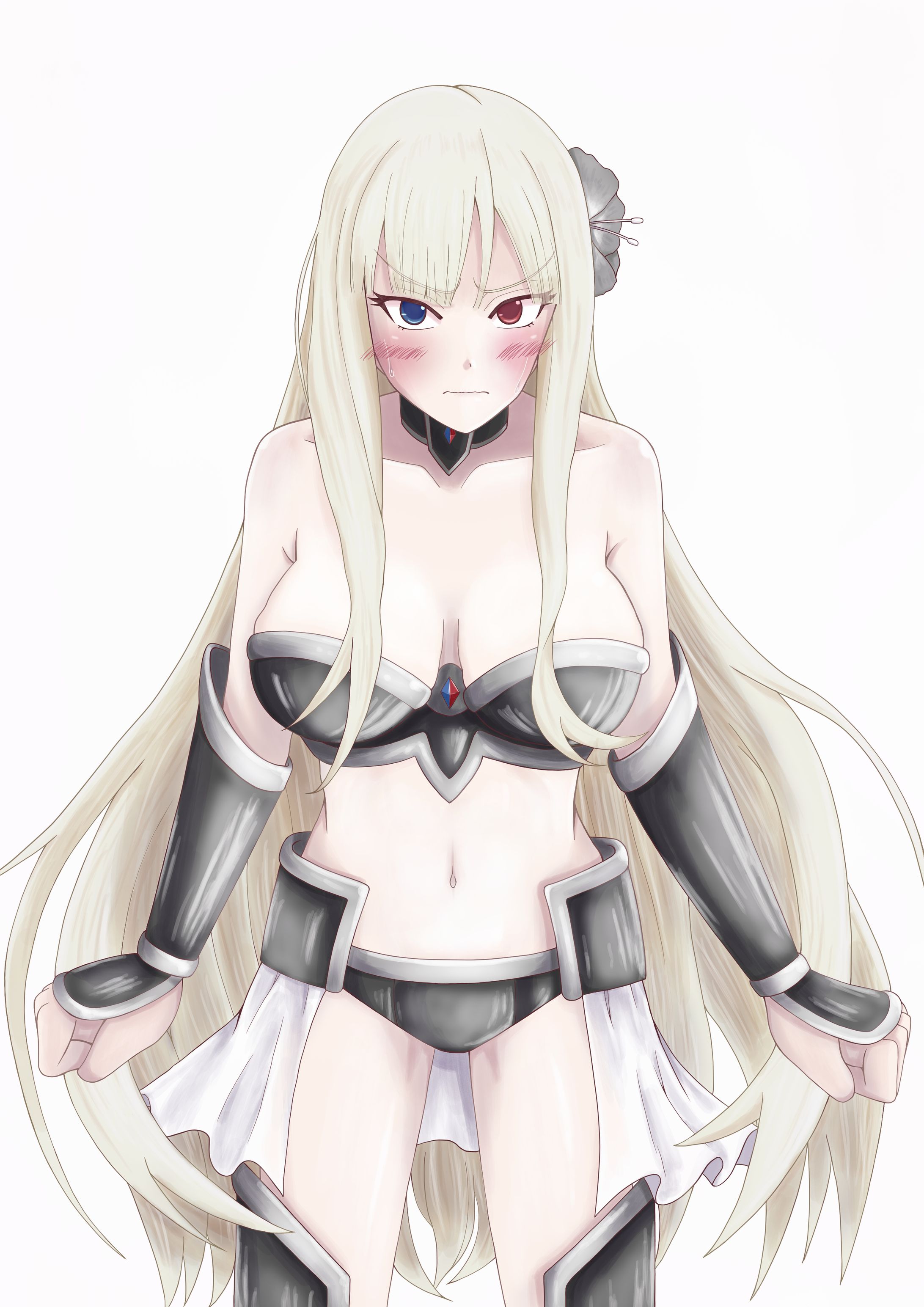 リクエストイラスト（ビキニアーマーを装着した元むすのシャーリィ）-1