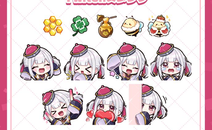 【ご依頼実績】Twitchバッジ・スタンプ