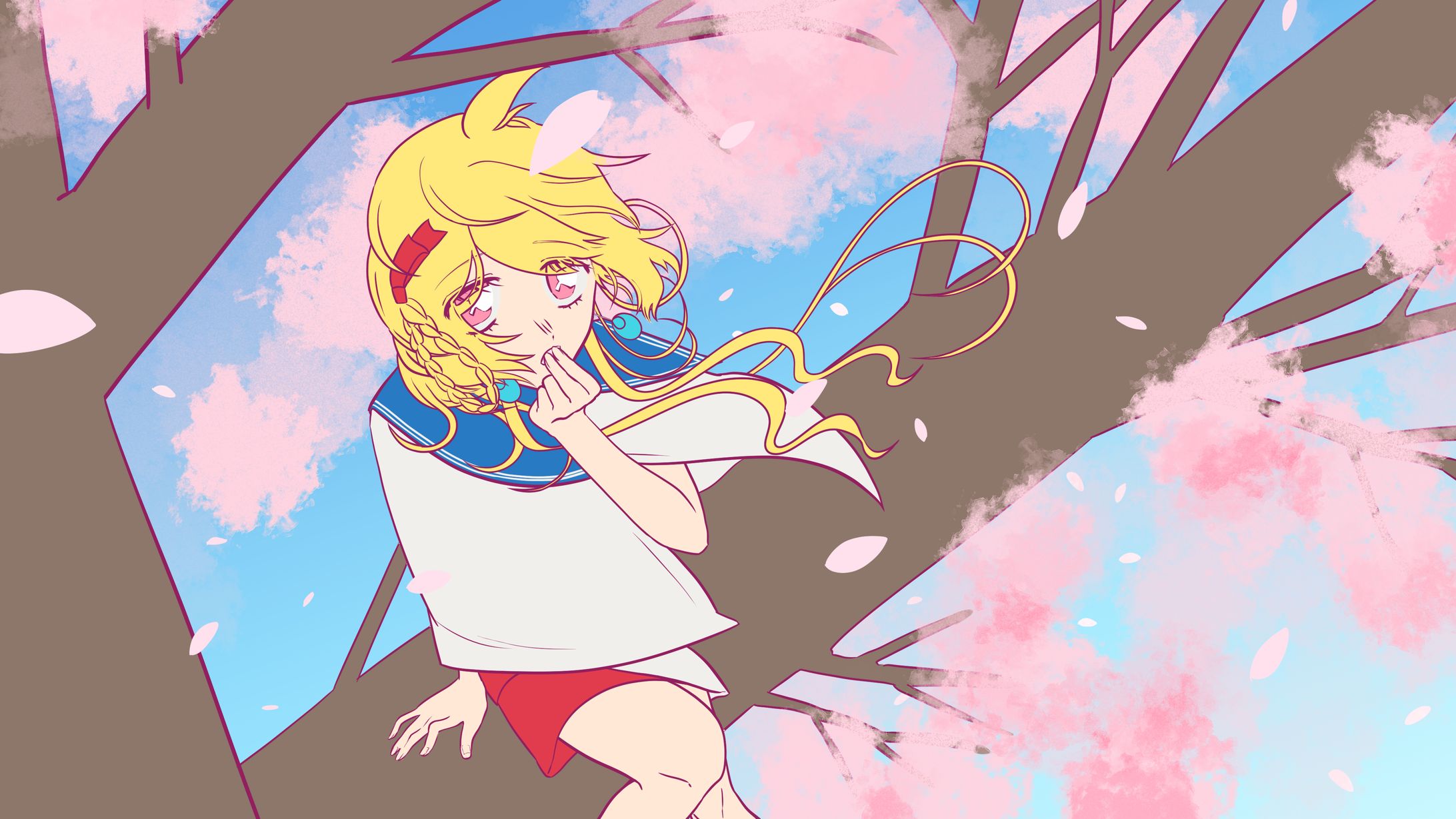 「春に一番近い街」歌ってみた動画用イラスト-1