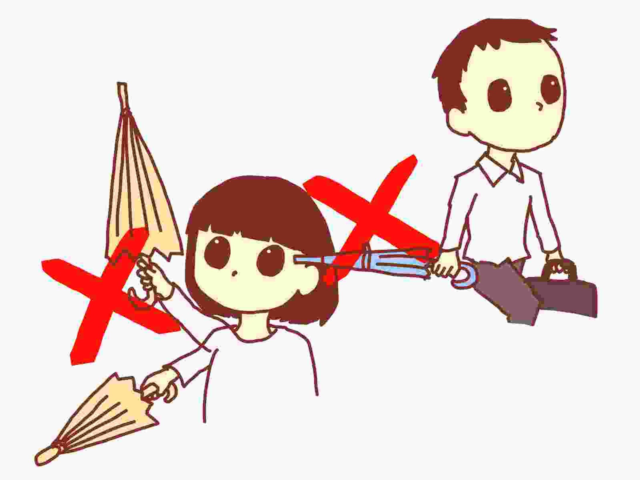 生活の中に潜む危険についてのイラスト-1