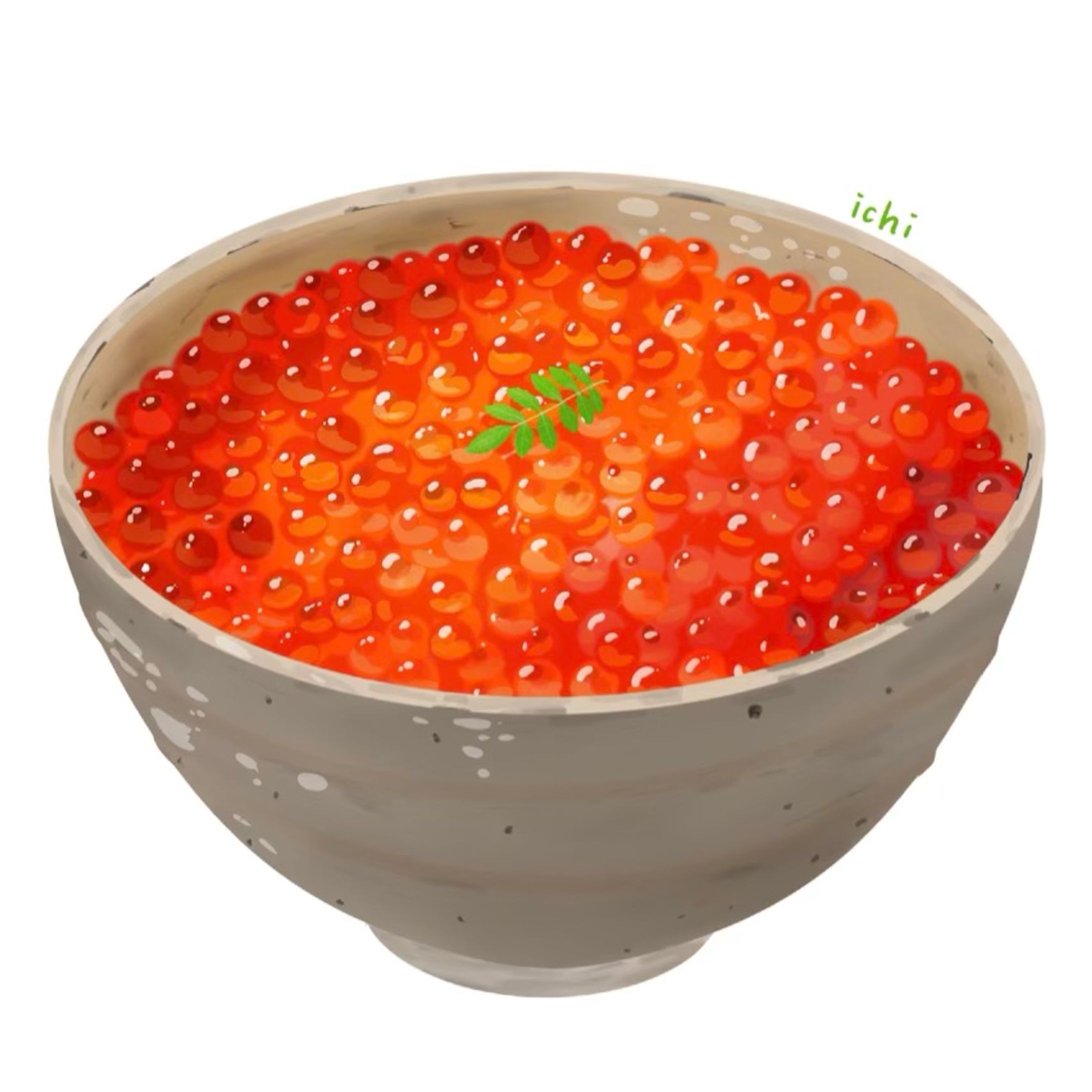 いくら丼/bowl of rice topped with salmon roe-1