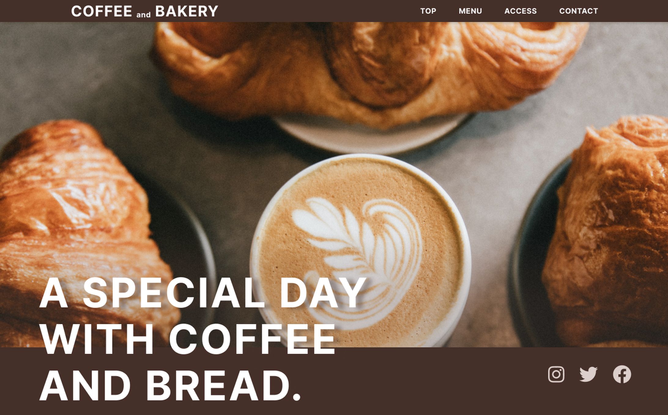 カフェ　Webサイト　トップ-1