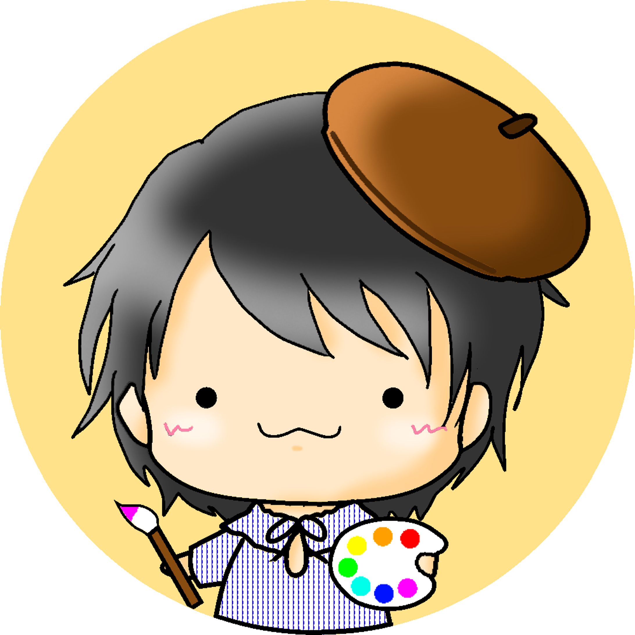【アイコン】絵描きさん-1