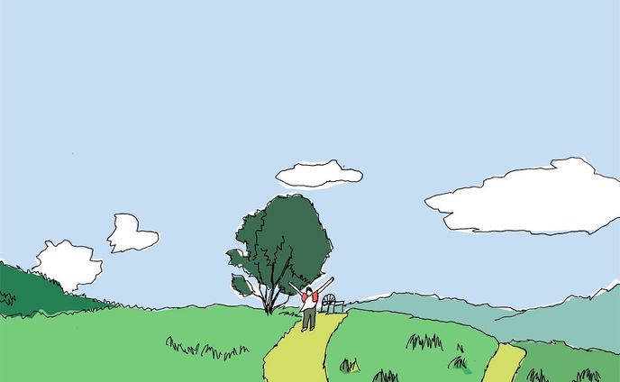 HELLO!
#illustration #linedrawing #wtgdraw #阿蘇 #葉祥明美術館