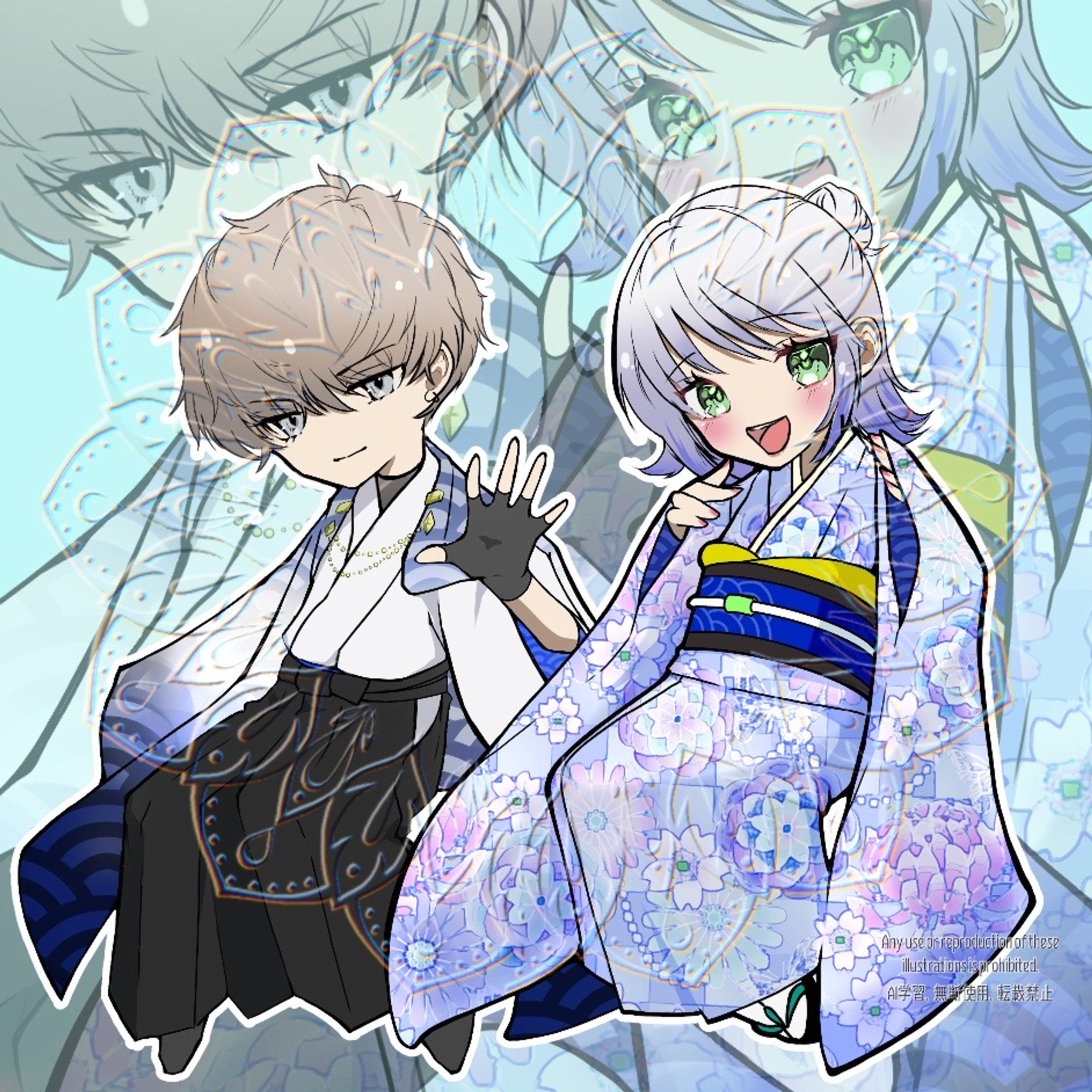 SD着物イラスト-1