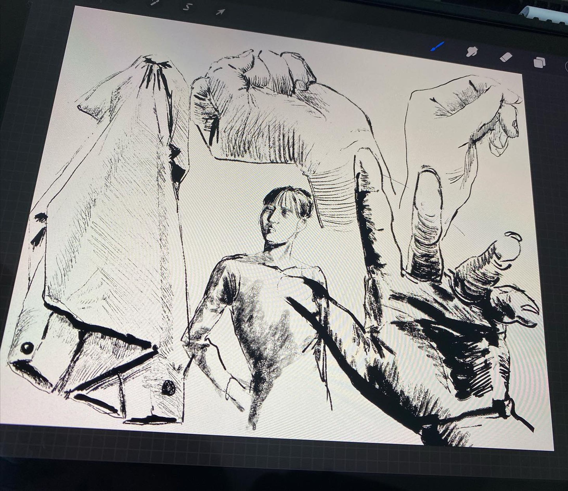 #drawing #croquis #illustration #procreate #art #artwork #painting #digitalart  #digitalillustration #イラスト #イラストレーション-1