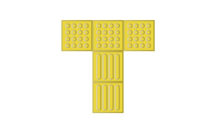 【１日１ロゴ】3/18 点字ブロックの日