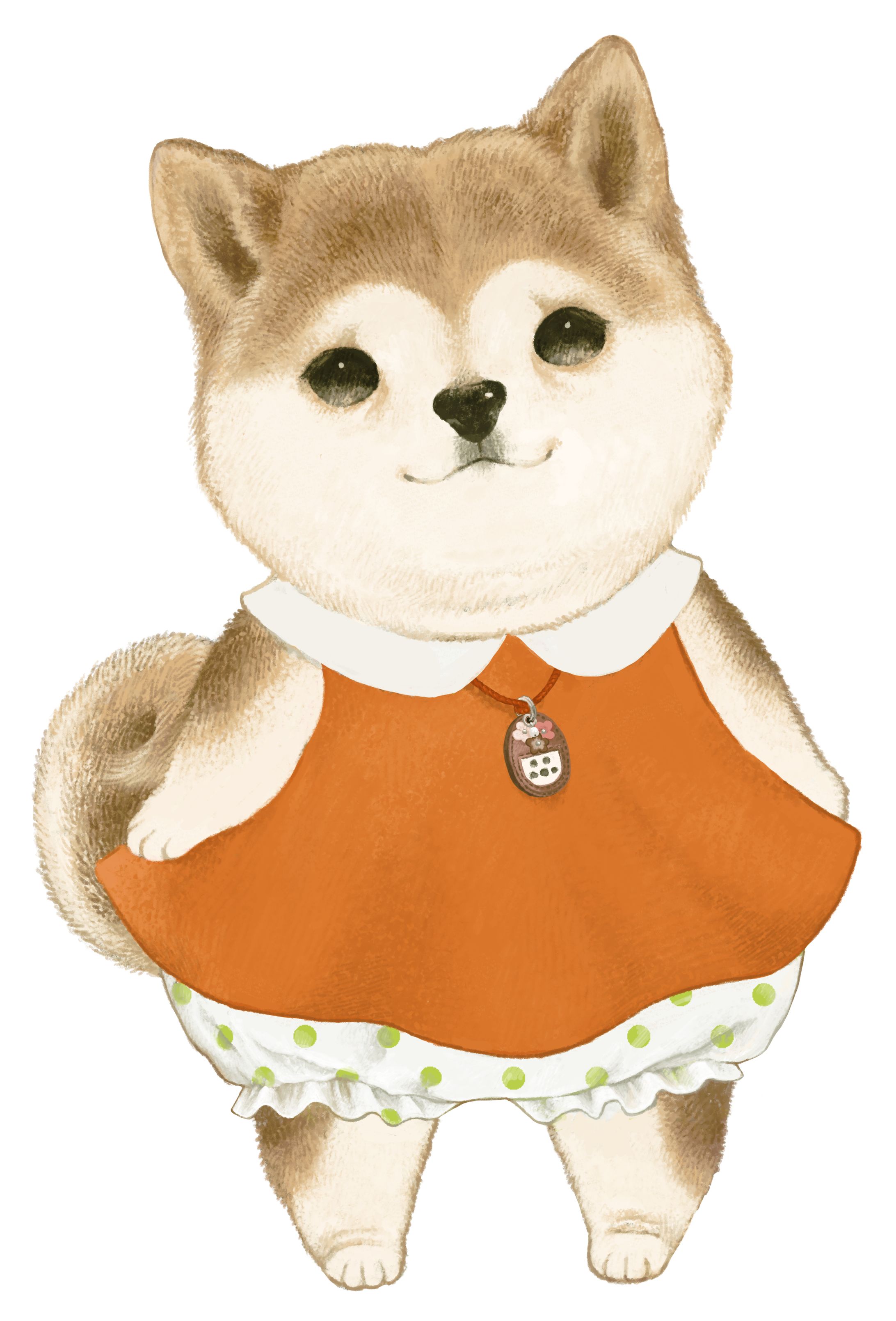 ペットをモデルにした似顔絵-1