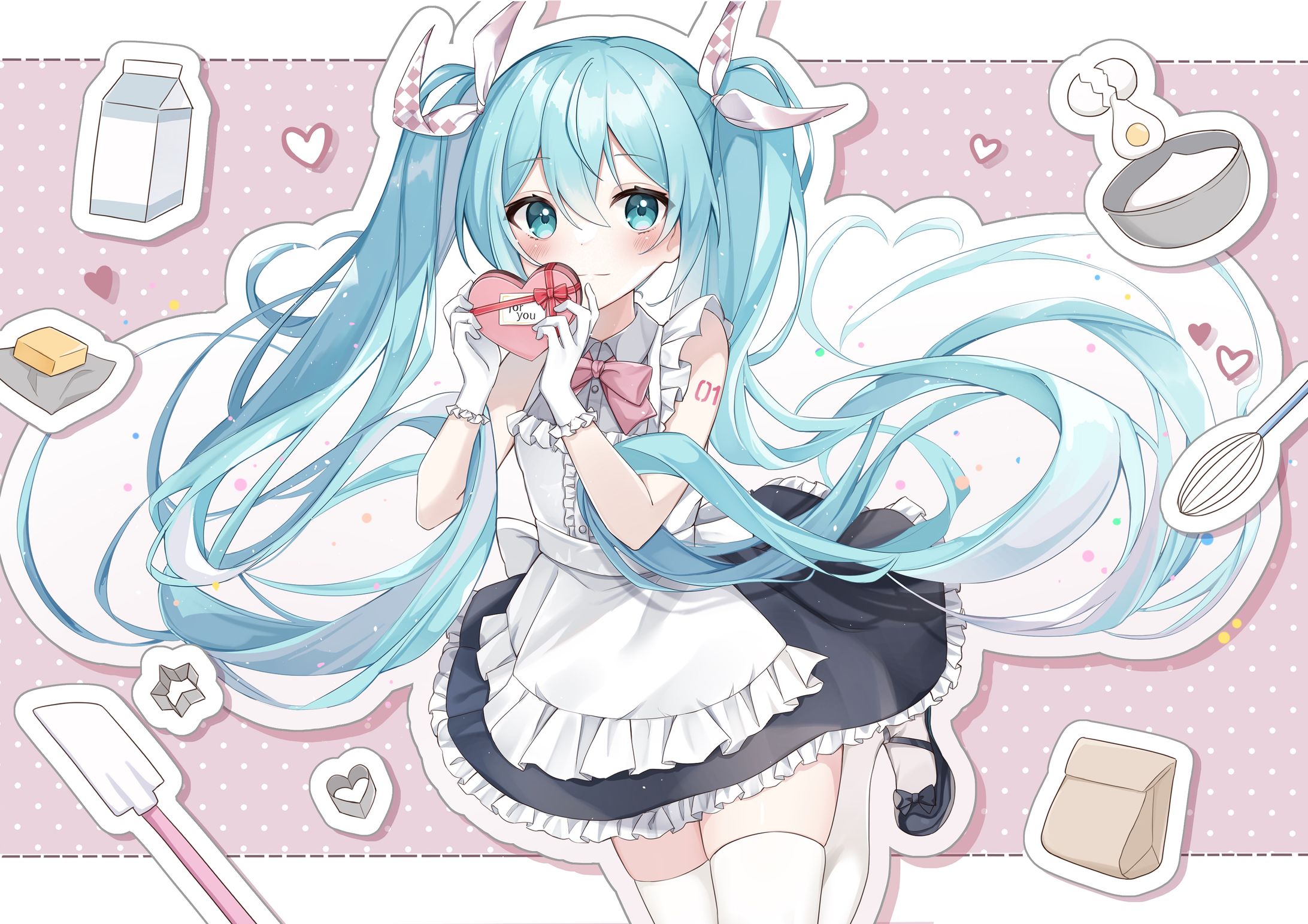 【お仕事③】楽曲イラスト『チョコマジシャン feat.初音ミク』-1