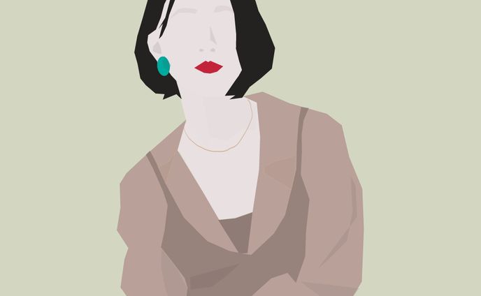 女性のフラットデザイン