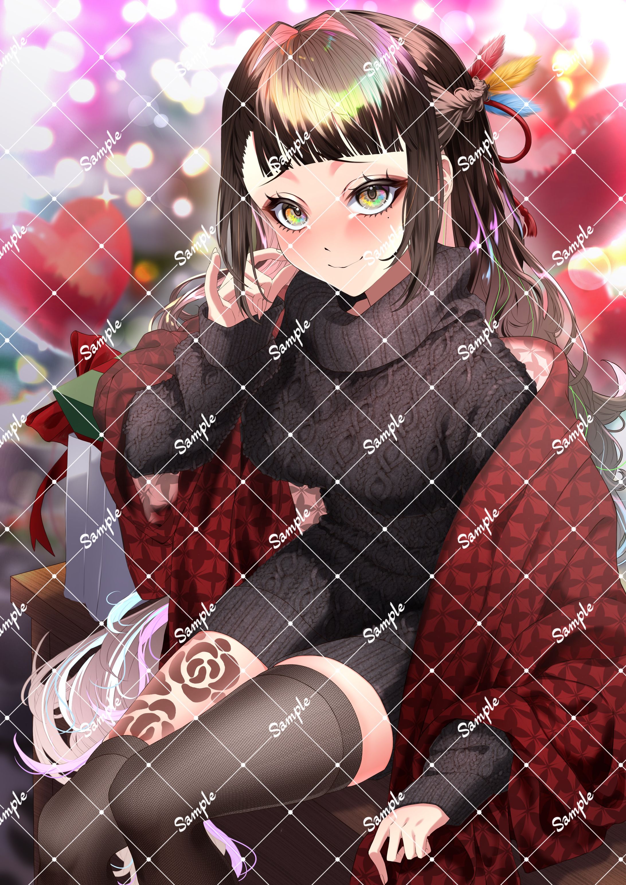 色相環様　クリスマスイラスト-1