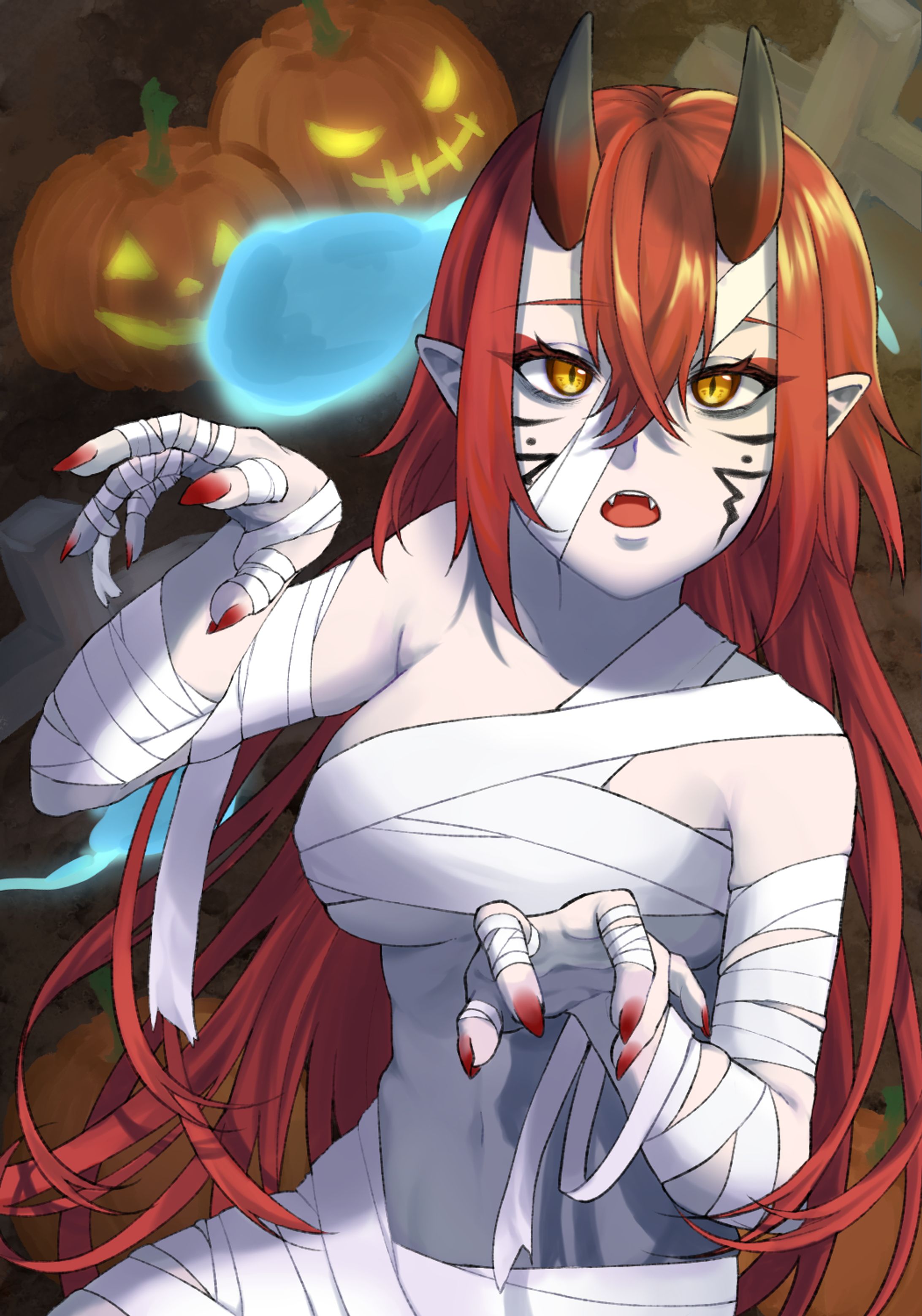 鬼塚雅　Halloween用ネップリイラスト-1