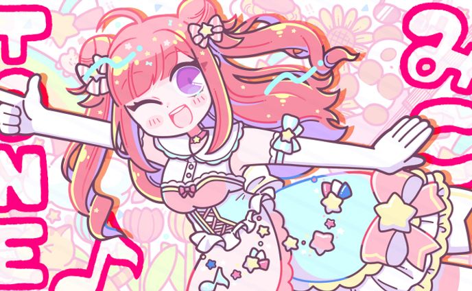 春歌みこと様オリジナル楽曲「みこTONE♪」MVイラスト