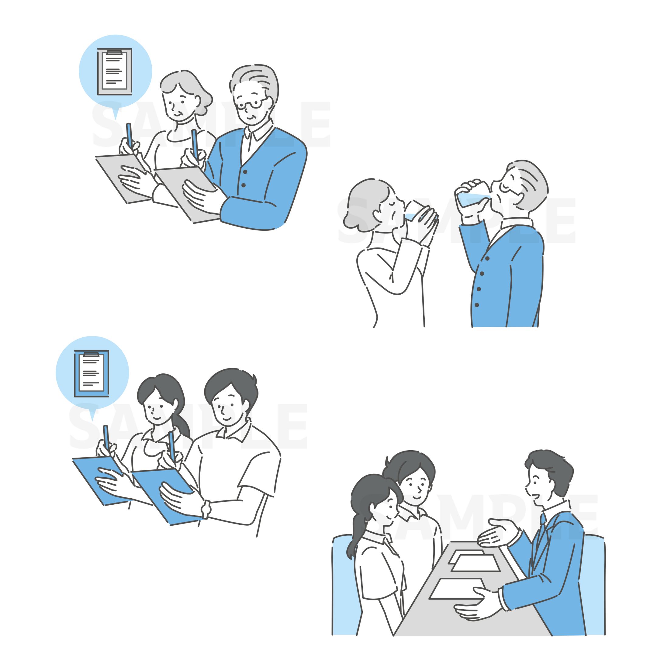 展示会のブースデザインに使用するイラスト-1