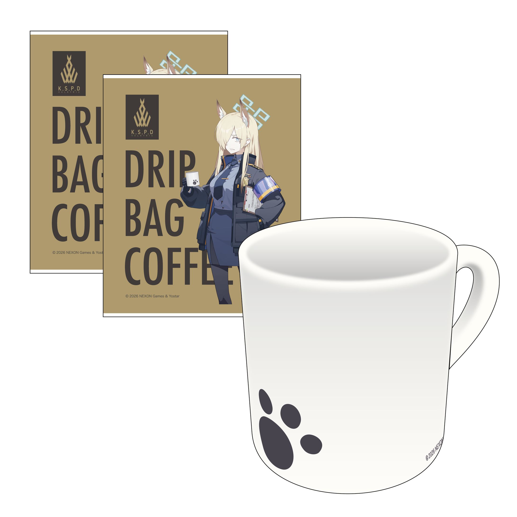 株式会社Yostar Shop ブルーアーカイブ「カンナのマグカップ＆コーヒーセット」商品デザイン-1