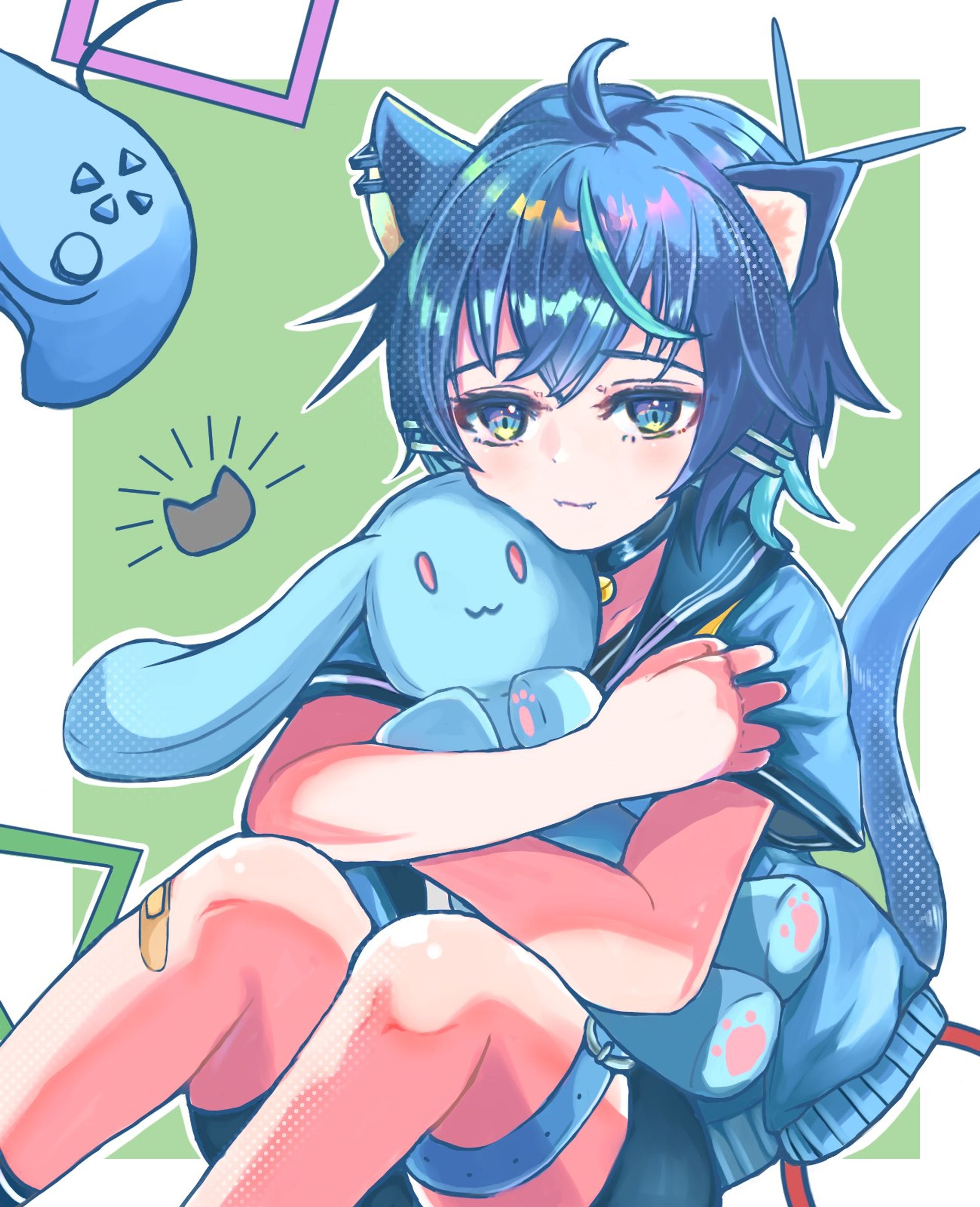  Vtuber猫尾しゆうさん記念イラスト-1