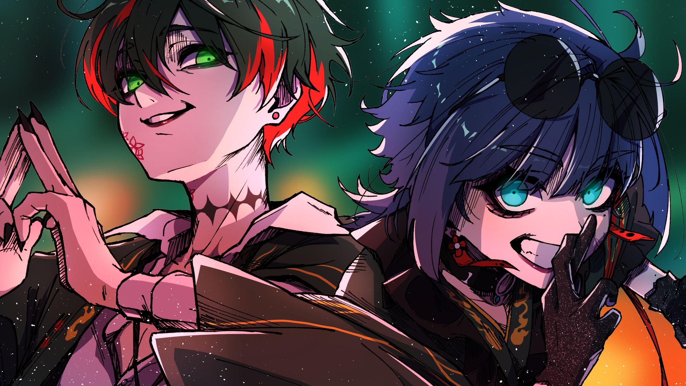 朝日テル＆怜菓 SPECIALZ歌みたイラスト-1