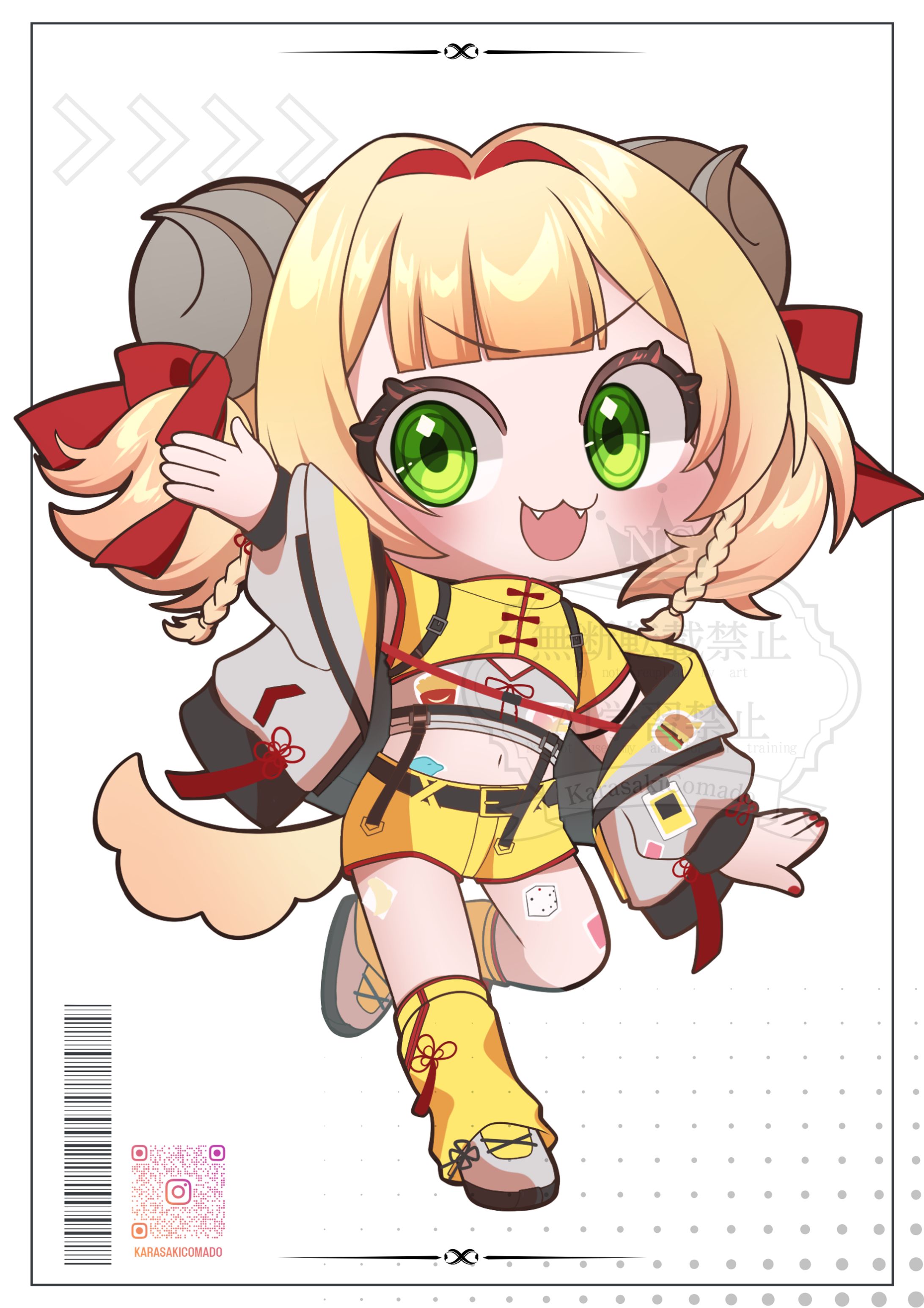 SDイラスト「甘乃あもこ」-1