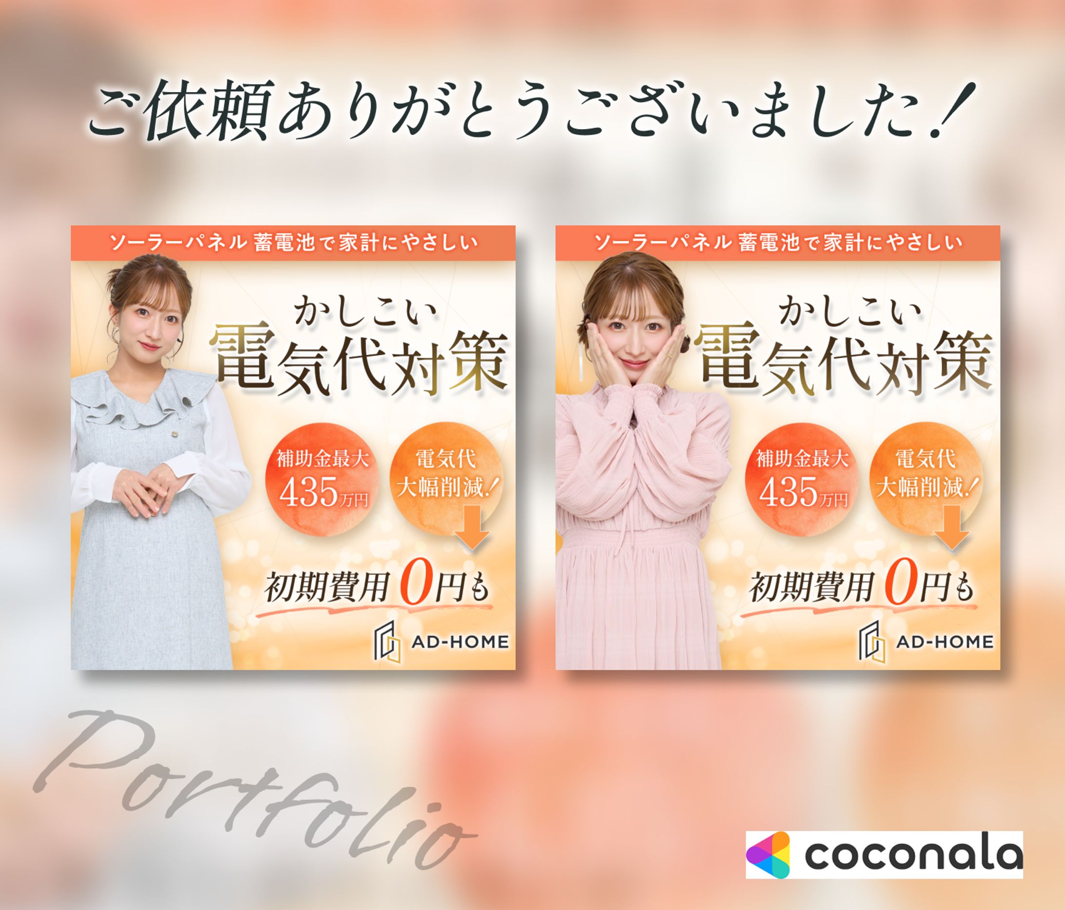 【案件実績】ソーラーパネル・蓄電池広告バナー-1