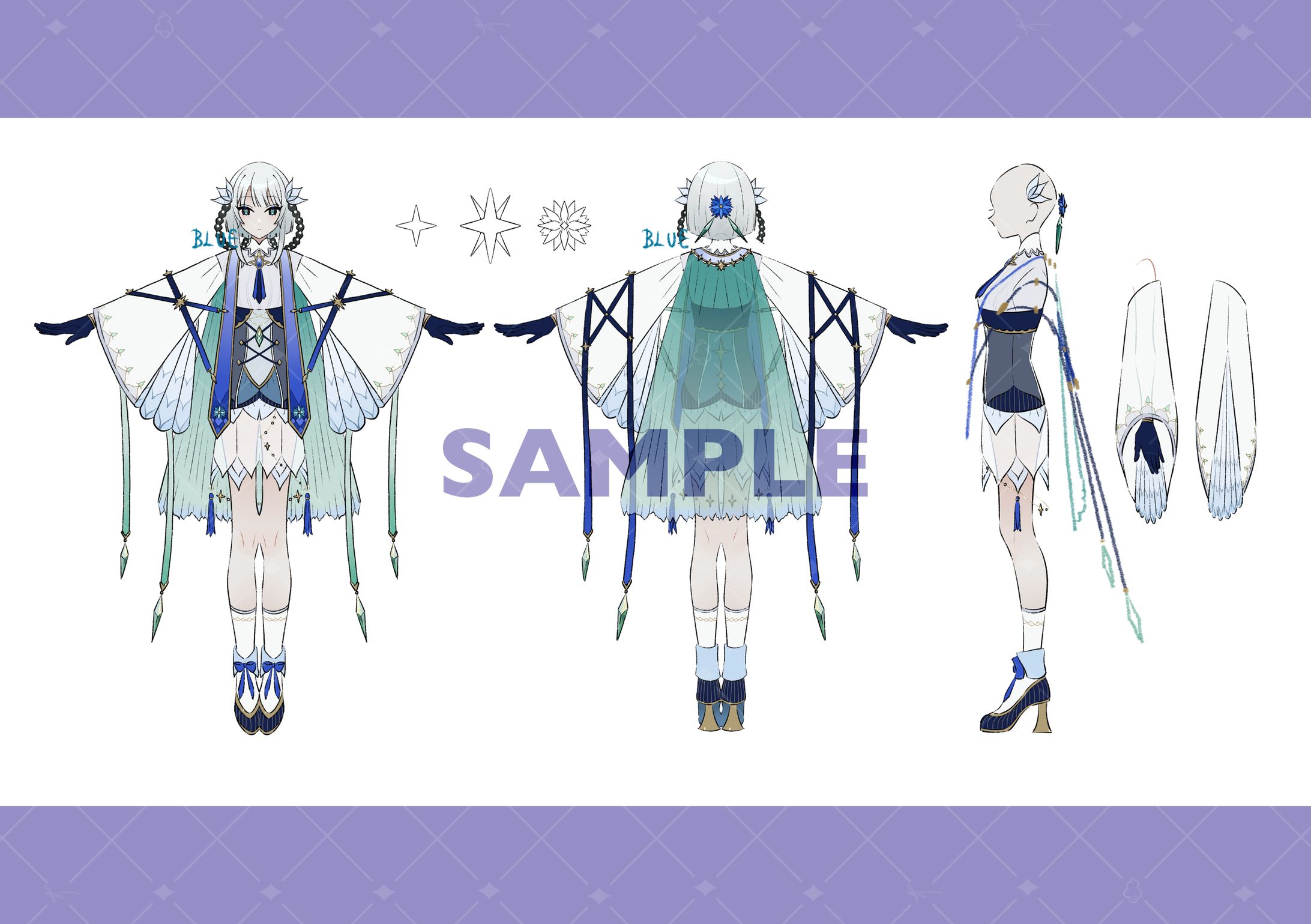 【仕事絵】衣装デザイン等-1