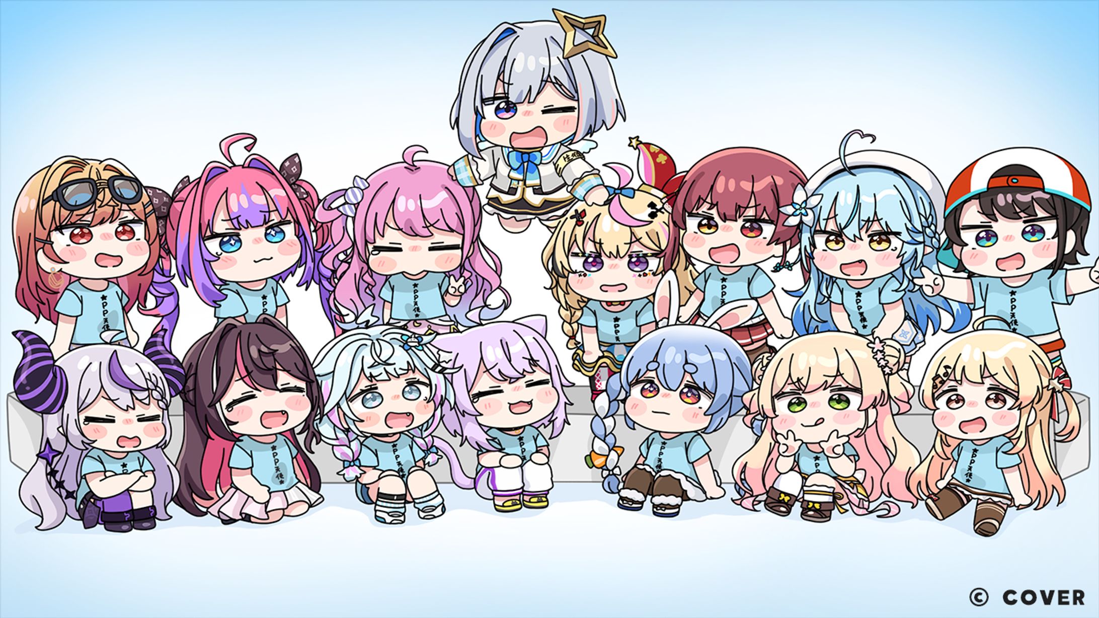 ホロライブ　兎田ぺこら様企画　集合イラスト-1