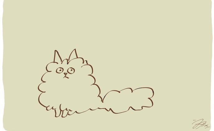 マウスカーソル、猫